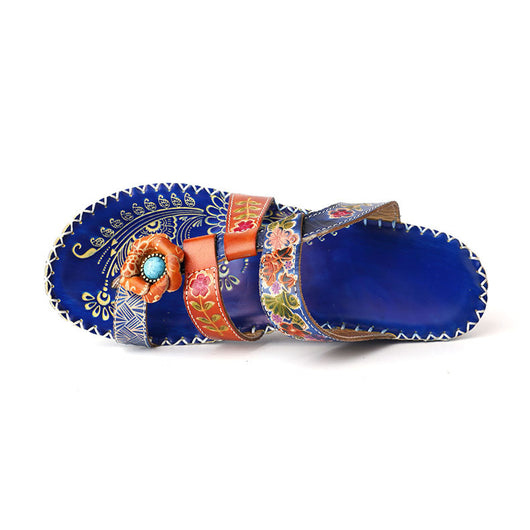 Sandalias Étnicas para Mujer con Tacón Medio Ligero - Image 12