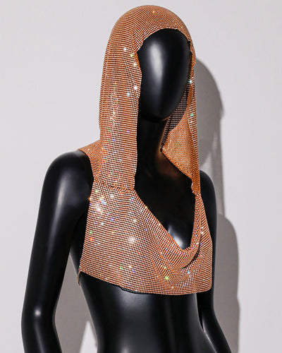 Chaleco Deportivo Brillante con Capucha y Lentejuelas Metálicas - Image 31