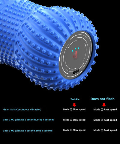 Rodillo Masajeador Eléctrico con Vibración para Yoga y Recuperación Muscular - Image 12