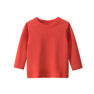 Camiseta Infantil Manga Larga Color Sólido para Publicidad - Image 18