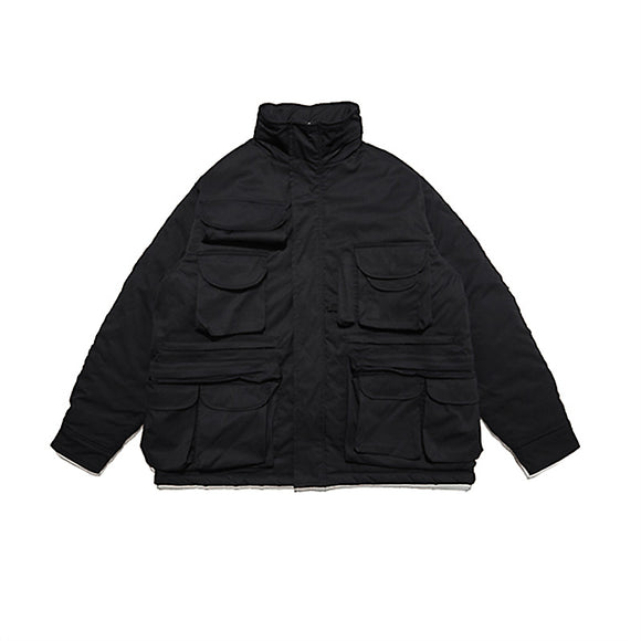 Abrigo Trench Holgado con Capucha para Hombre - Estilo Urbano