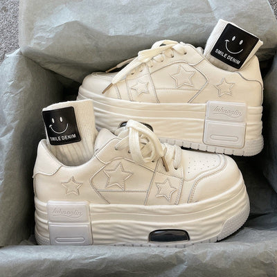 Zapatillas Deportivas Estilo Hong Kong con Suela Reforzada y Alzada Interna