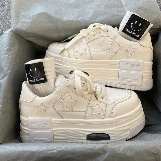 Zapatillas Deportivas Estilo Hong Kong con Suela Reforzada y Alzada Interna