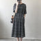 Vestido Camiseta Holgado Casual Largo Midi