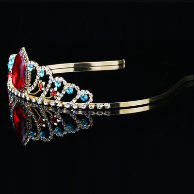Corona Dorada de Princesa para Fiestas de Cumpleaños y Bodas