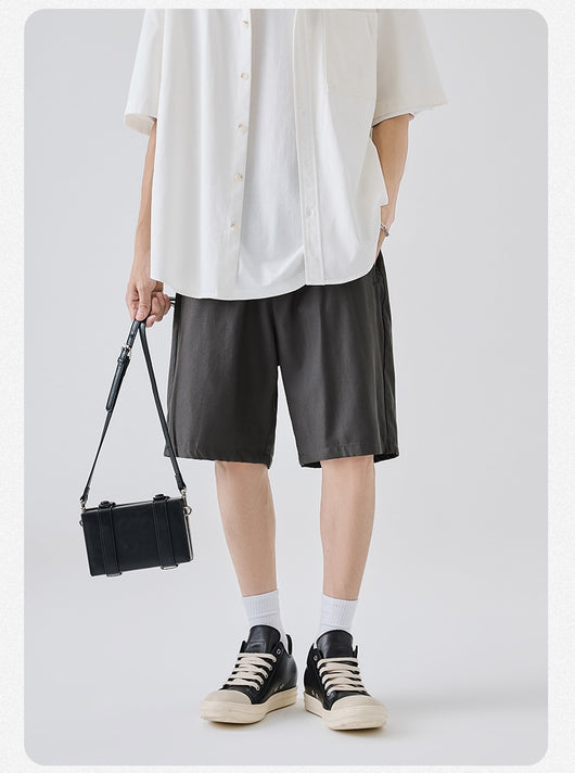Shorts Casuales de Lyocell para Hombre - Comodidad de Verano Premium - Image 26