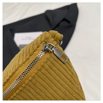 Bolsa Bandolera de Pana para Mujer - Bolso Cruzado de Hombro Único - Image 27