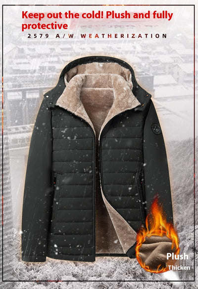 Abrigo Acolchado de Algodón para Adultos Mayores - Talla Grande Invierno - Image 12