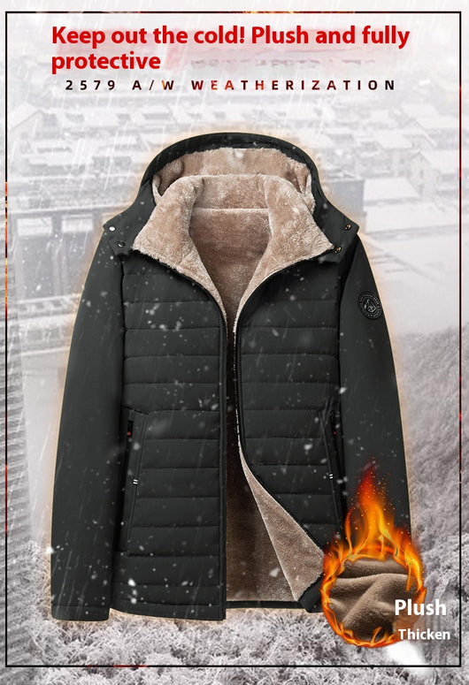 Abrigo Acolchado de Algodón para Adultos Mayores - Talla Grande Invierno - Image 12