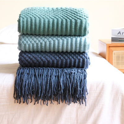 Manta Sofá Cama de Cachemira Suave con Borlas Decorativas - Image 16