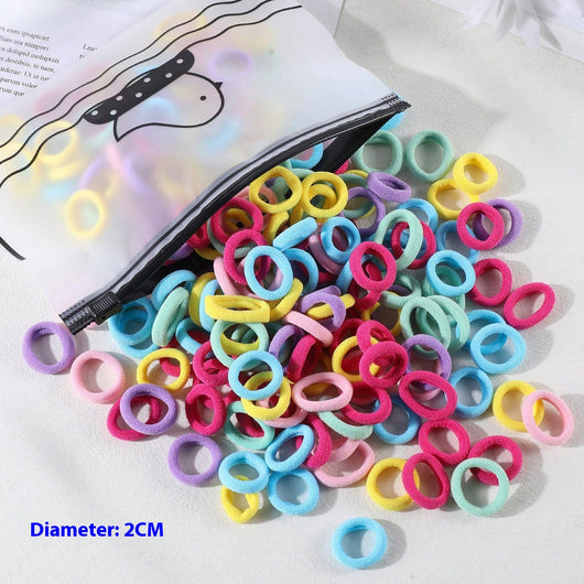 Set de 100 Bandas Elásticas Infantiles sin Tirones - Colores Pastel Suave - Image 40