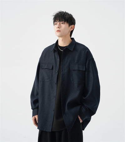 Camisa Jacket Casual Oversize para Hombre - Talla Grande - Image 11