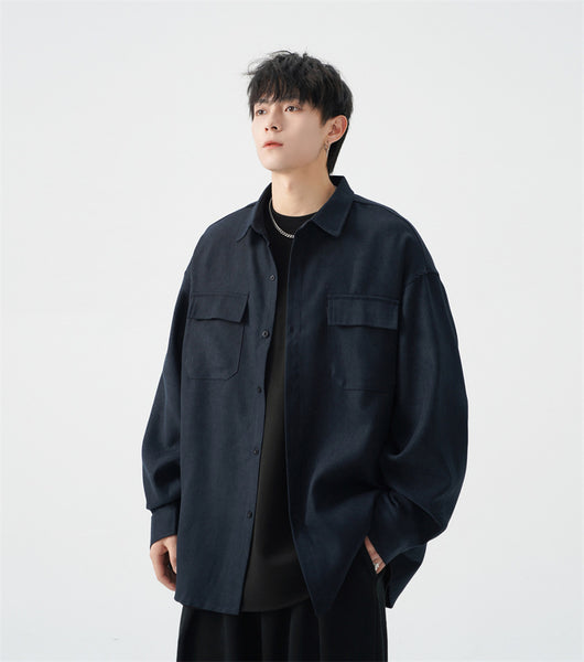 Camisa Jacket Casual Oversize para Hombre - Talla Grande - Image 11