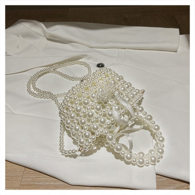 Bolso Mensajero de Perlas con Cadena Elegante para Mujer - Image 14