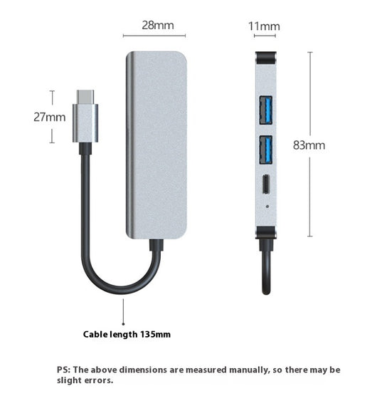 Estación de Acoplamiento USB-C Multifunción 4 en 1 con Carga Rápida PD y Video 4K - Image 6