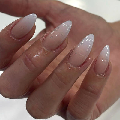 Stickers de Uñas Tipo Almendra con Degradado Suave