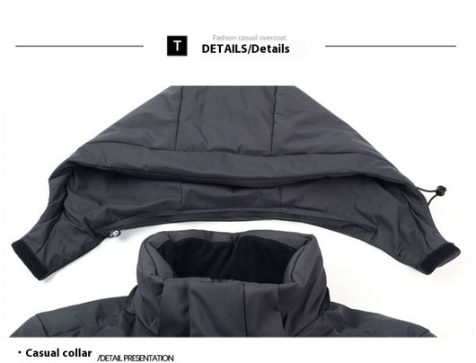 Chaqueta Acolchada de Pato con Gorro Desmontable - Abrigo Cálido Hombre - Image 25