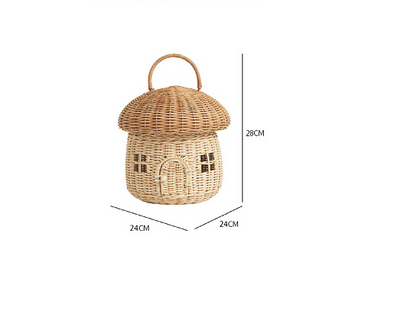 Bolso Tejido a Mano en Ratán Puro Wind Acorn - Diseño Seta - Image 13