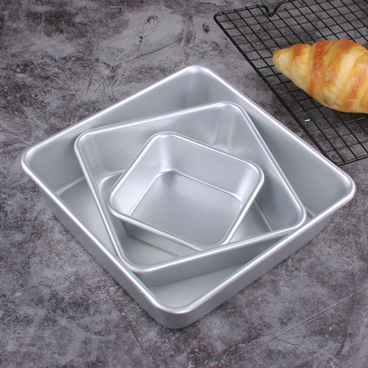 Molde Cuadrado de Aluminio para Tartas y Repostería