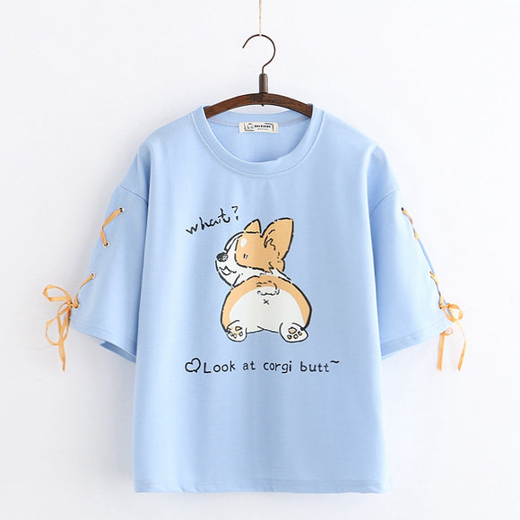 Playera Estampado Animales Cartoon Manga Corta