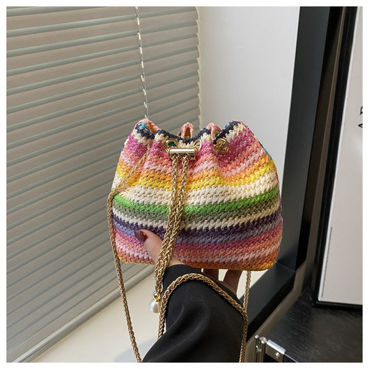 Bolsa de Playa Diamond con Cadena - Bolso Bandolera y Hombro para Mujer - Image 23