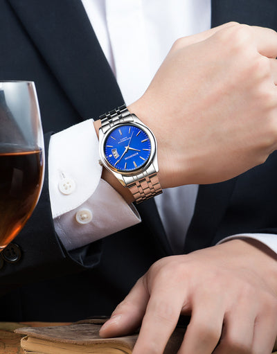 Reloj de Cuarzo Hombre con Banda de Acero Inoxidable Resistente al Agua - Image 7