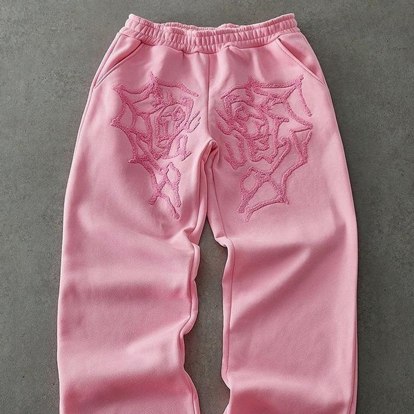 Pantalones Rectos Holgados de Diseño Contemporáneo para Hombre