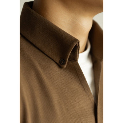 Camisa Casual de Cuello Vuelto Manga Larga para Hombre - Diseño Cálido y Versátil - Image 4