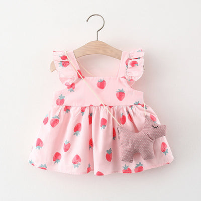Vestido Infantil Niña Verano Sin Mangas Estampado - Image 12