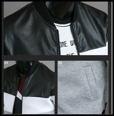 Chaqueta de Hombre Casual con Parches de Manga Larga - Image 9