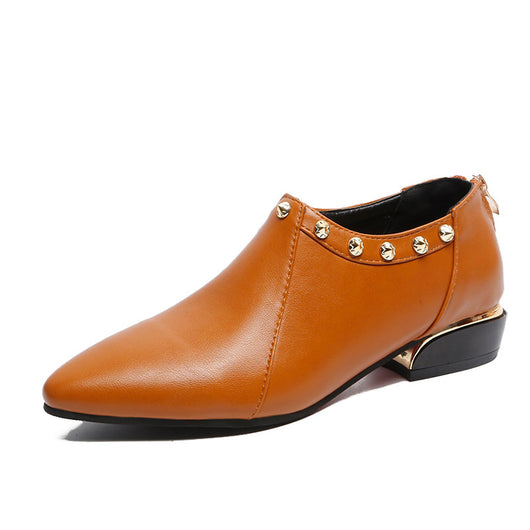 Zapatos Casuales para Mujer con Punta Afilada y Remaches de Moda - Image 5