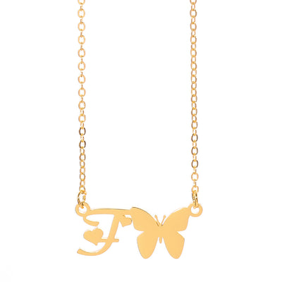 Collar Colgante Mariposa con Inicial Personalizada - Image 60