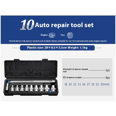 Kit de Herramientas Multifuncional para Reparación Automotriz con Llaves de Tubo - Image 7