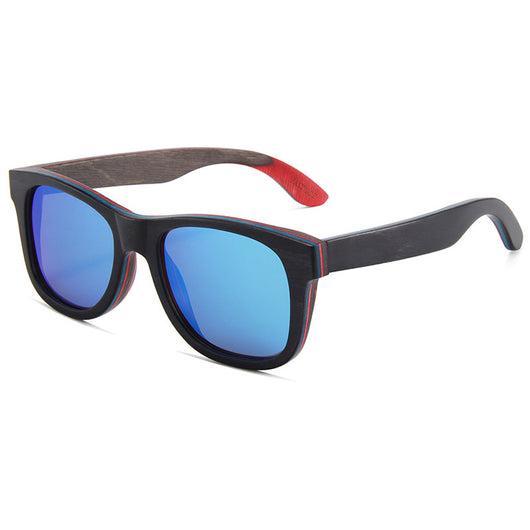 Gafas de Sol Polarizadas con Montura Ovalada y Puente de Madera - Image 9