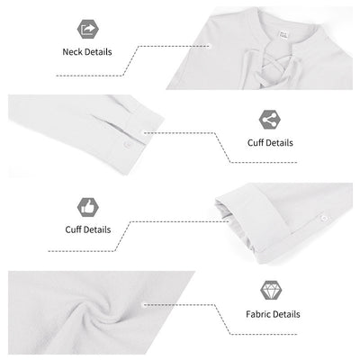 Camisa Henley de Lino Manga Larga para Hombre - Image 18