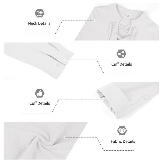 Camisa Henley de Lino Manga Larga para Hombre - Image 18