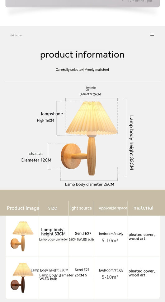 Lámpara de Pared LED Minimalista con Diseño Plisado - Image 12
