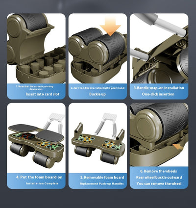 Rueda Abdominal Automática de 4 Ruedas con Rebote Inteligente - Image 14