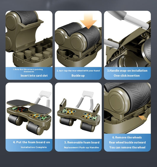 Rueda Abdominal Automática de 4 Ruedas con Rebote Inteligente - Image 14