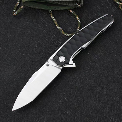 Cuchillo Plegable de Supervivencia con Mango de Fibra de Nylon - Image 7