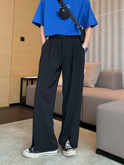 Pantalones Largos Coreanos Anchos para Hombre - Estilo Versátil y Moderno - Image 13