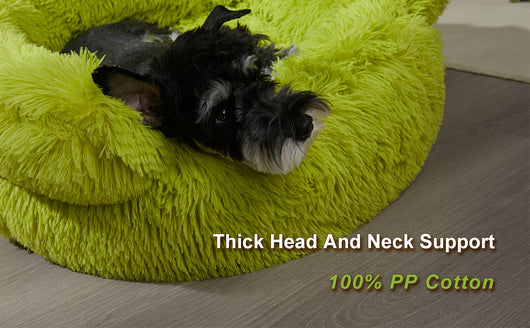 Cama Donut Acogedora para Perros y Gatos Pequeños - Diseño Suave con Borde Elevado - Image 12