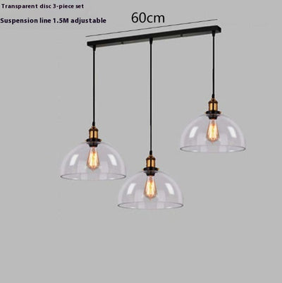 Lámpara Colgante Nórdica de Cristal Transparente para Restaurante - Image 30