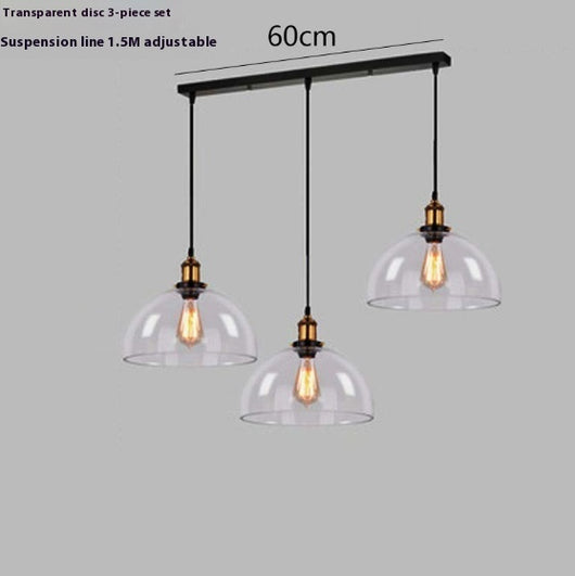 Lámpara Colgante Nórdica de Cristal Transparente para Restaurante - Image 30