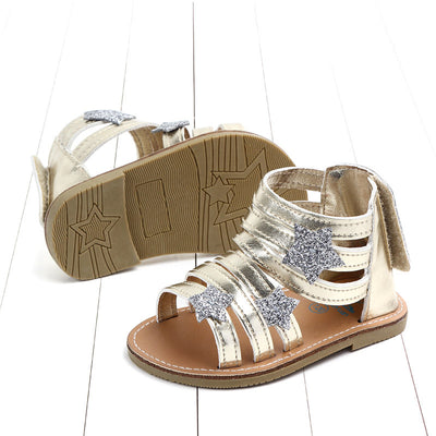 Sandalias Antideslizantes de Cuero PU para Bebé Niña con Diseño de Estrella - Image 11