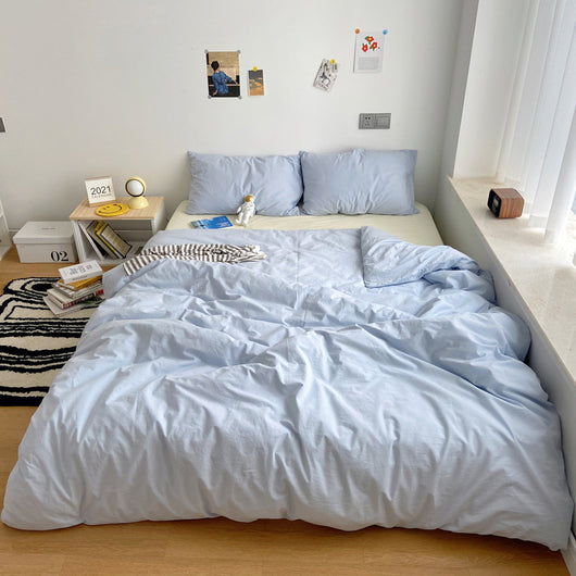 Juego de Cama 4 Piezas Algodón 100% Puro Diseño Minimalista Japonés - Image 11
