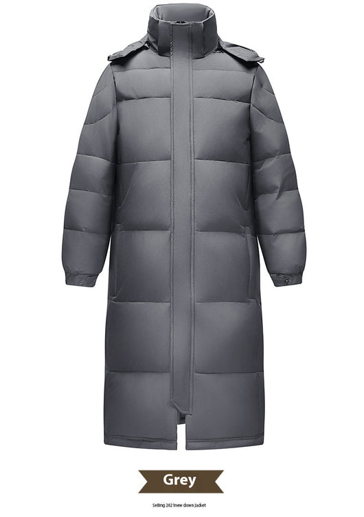 Abrigo Largo de Plumón de Pato Blanco para Hombre - Chaqueta Térmica Reforzada - Image 29