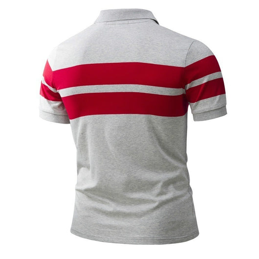 Polo Camiseta Slim Fit a Rayas Manga Corta Estilo Europeo Casual - Image 2