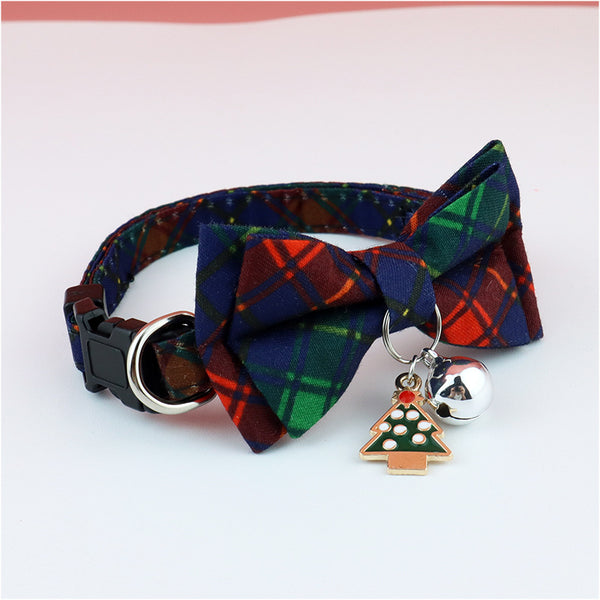 Collar con Moño Navideño para Mascotas en Poliéster