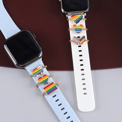 Reloj de Pared Metal Arcoíris con Amor y Diseño Infantil - Image 3